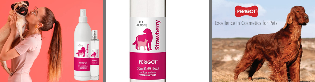 Natural Strawberry Perfume Spray for Dogs by Perigot