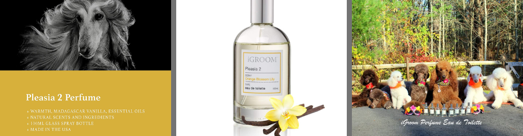 Pleasia 2 by iGroomPet - Madagascar Vanilla Bean Scented Dog Perfume Spray