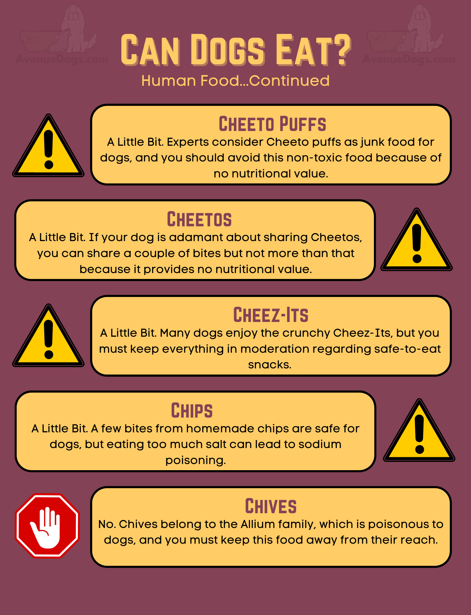 Can Dogs Eat…The Human Food Edition Avenue Dogs