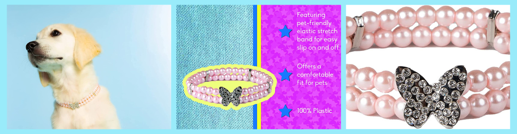 Doggy Parton Store - Butterfly Necklace for Dogs