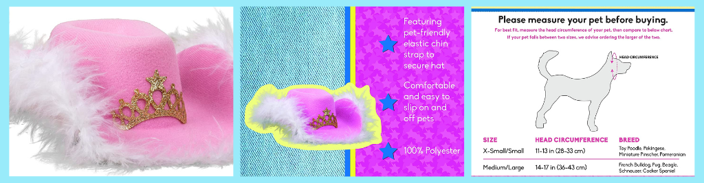 Doggy Parton Store - Country-Western Cowgirl Hat for Pets
