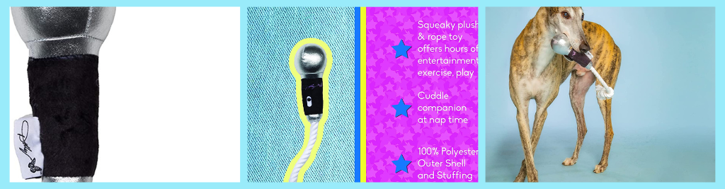 Doggy Parton Store - Sparkle Microphone Plush Pull-Rope