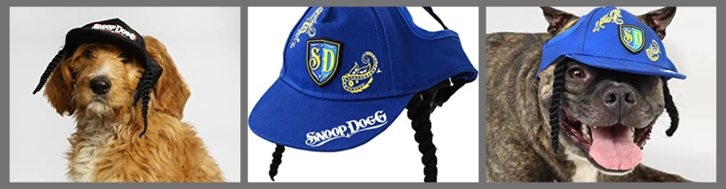 Deluxe Pet Baseball Hat with Snoop Braids