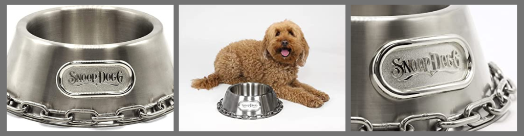 Snoop Doggie Doggs Off The Chain Deluxe Pet Bowl 1
