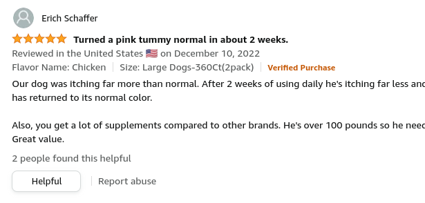 Online Reviews for Bark Spark Dog Shedding Supplements 2