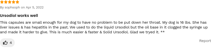 ursodiol for dogs reviews 2